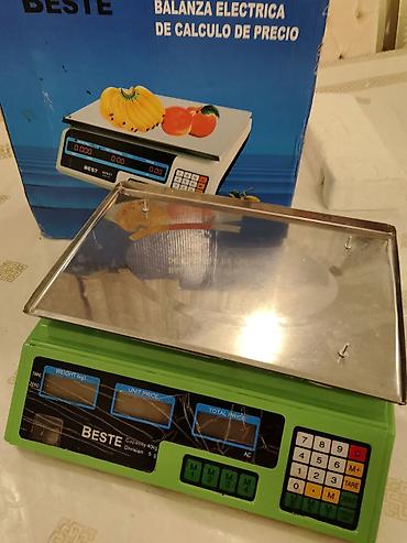 Elektron tərəzilər: Qiymət hesablayan elektron tərəzi “BESTE”. Mağaza, market — 1