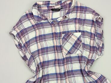 krotka bluzki z bufiastymi rękawami: Bluzka Damska, New Look, XL, stan - Dobry