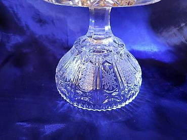 cvetici: Bombonijera nova,rucni rad,kristal,led kristal Zajecar 70te — 3