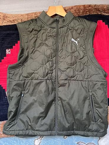 курти: Мужская куртка, 2XL, Puma, Б/у, цвет - Зеленый, Платная доставка — 2