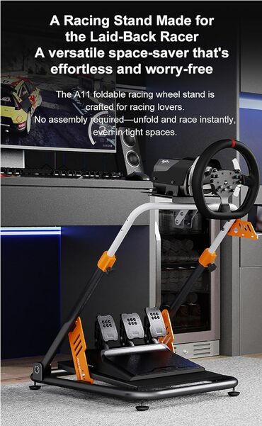 Другие аксессуары для компьютеров и ноутбуков: Pxn A11 Стойка каркас для установки игрового руля Подойдёт Logitech — 7