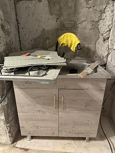 Тумбалар: Ашкана үчүн тумба, Колдонулган, Жуугучу менен, Полго орнотулма, Өзү алып кетүү, түсү - Күрөң — 2
