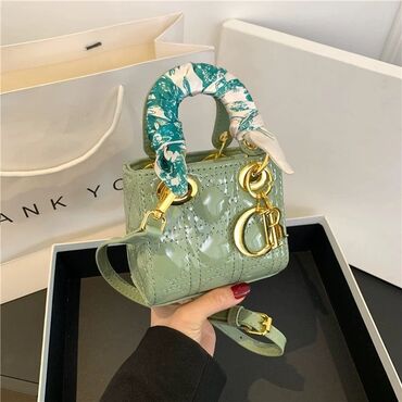туфли из кожи питона: Сумка с короткой ручкой, Dior