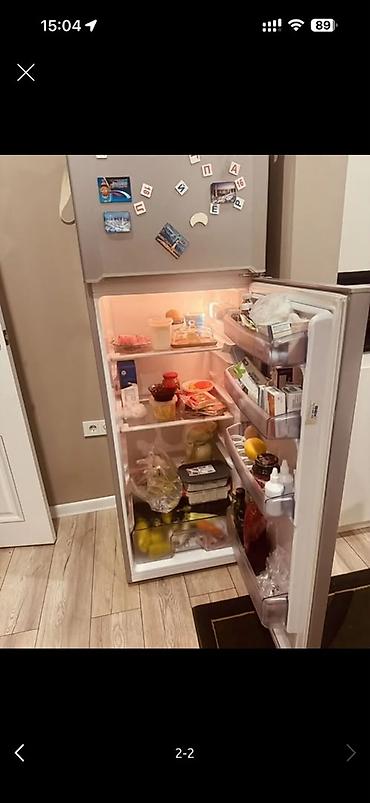 холодильный ларь: Двухкамерный холодильник Beko, серебристый (inox). Классическая — 2