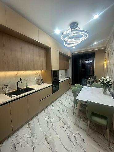 квартира с терассой: 3 комнаты, 106 м², Асанбай мкр Элитка, 2 этаж, Дизайнерский ремонт — 9