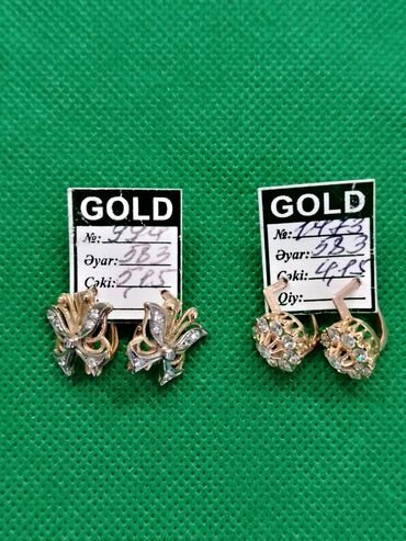 Sırğalar: Sırğa, Sarı qızıl, 583 Əyar — 7