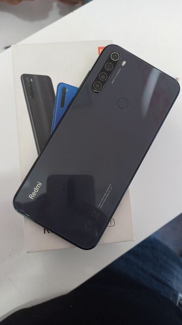 редми: Xiaomi Redmi Note 8T, 64 ГБ, цвет - Серый, 
 Кнопочный, Отпечаток пальца, Две SIM карты