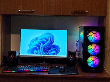 Masaüstü kompüterlər və iş stansiyaları: Yeni Case Sevenhero rgb Yeni Plata H610 Gigabayte Yeni Cpu i5 12400f