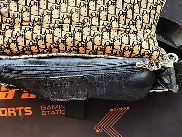 bags: Классическая сумка, Dior, Италия, Материал: Полиэстер, Винтажный стиль, Жёсткая конструкция, Застежка на молнии, Унисекс, Б/у — 9