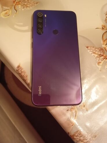 Xiaomi: Xiaomi Redmi Note 8, 64 GB, rəng - Bənövşəyi, 
 Sensor, Barmaq izi, İki sim kartlı