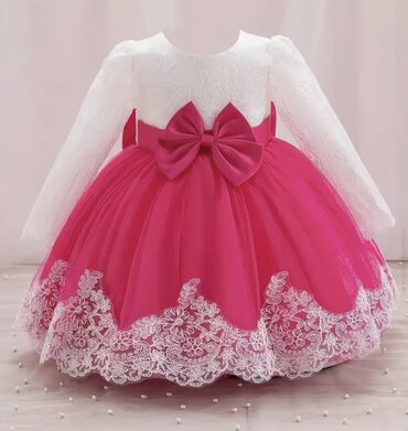 Платья: Детское платье, цвет - Розовый — 1
