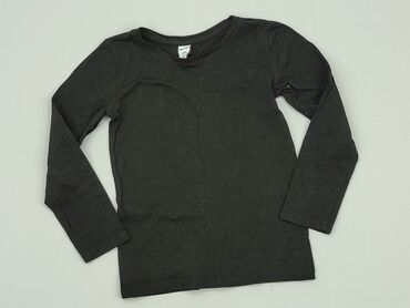 czarna bluzka z bufkami: Blouse, 4-5 years, 104-110 cm, condition - Very good