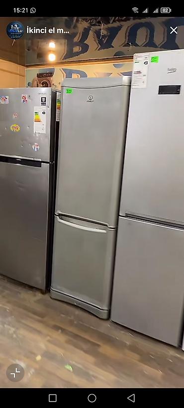 xaladelnik ev: Indesit iki qapılı soyuducu - Rəng: gümüş (inox üslubunda) - Üst — 1