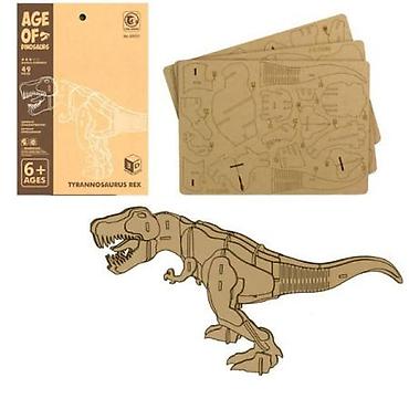 dres partizana za decu: 3D drvena slagalica T‑rex – edukativni model od 50 delova Istražite — 1