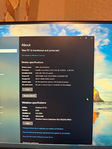 lenovo flex: Sistem blok və manitor satılır heç bir problemi yoxdur əla vəziyyətdə — 9