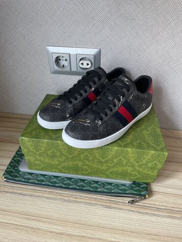 Кроссовки и спортивная обувь: Мужские кроссовки, 41, Gucci, Новый, цвет - Черный, Самовывоз, Платная доставка