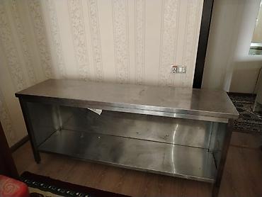 Оборудование для ресторанов, кафе: Paslanmayan poladdan (inox) iş masası/stellaj - Material: yüksək — 7