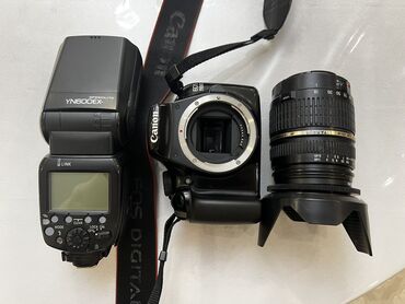 Фотоаппараты: Продаю зеркальный фотоаппарат Canon 1100d Обьектив Nikon 18-200
