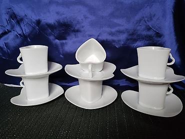 Kuhinjski setovi: Soljice za kafu,vintaz porcelanske. Soljice za kafu,nigde okrzane — 1