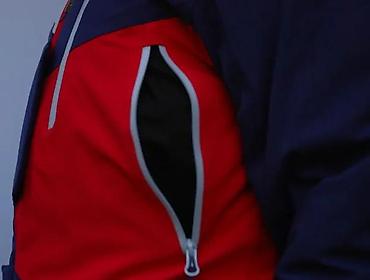 stari tech fleece: Ski/snowboard jakna – muški model, trobojna (tamno plava, crvena — 9