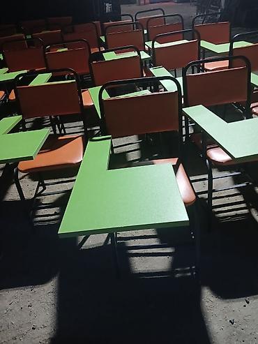 l masalar: Tələbə üçün yazı masalı stullar - Birləşik konstruksiya: stul və sağ — 3