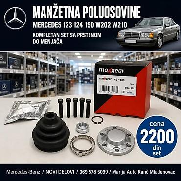 Prenosni sistem: MANZETNA POLUOSOVINE MERCEDES W114 W115 W126 | Manzetna poluosovine — 4