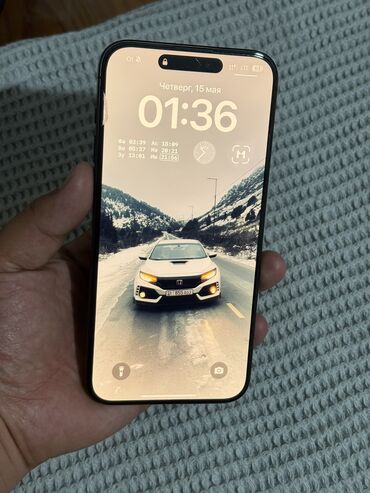 кабель iphone: IPhone 15 Pro Max, Колдонулган, 1 ТБ, Black Titanium, Заряддоочу түзүлүш, Коргоочу айнек, Каптама, 87 %