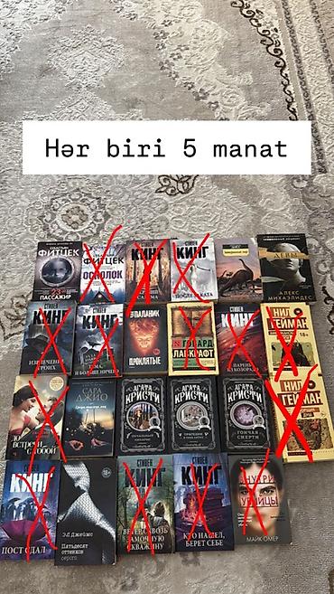 Kitablar və jurnallar: Kitablar – hər biri 5 manat Müxtəlif janrlarda rusdilli — 1