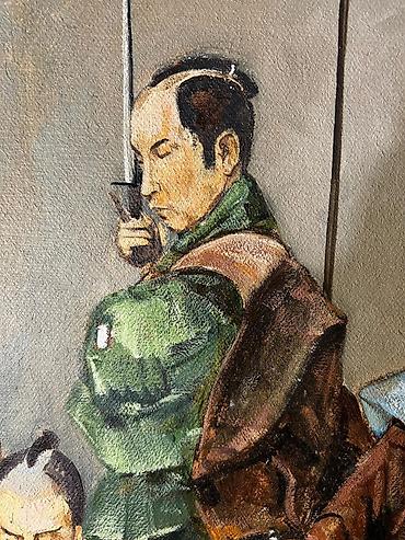 yağ satışı: 🎨 **“Hakari – Şərəfli Ölüm”** Təmiz kətan üzərində işlənmiş, tamamilə — 7