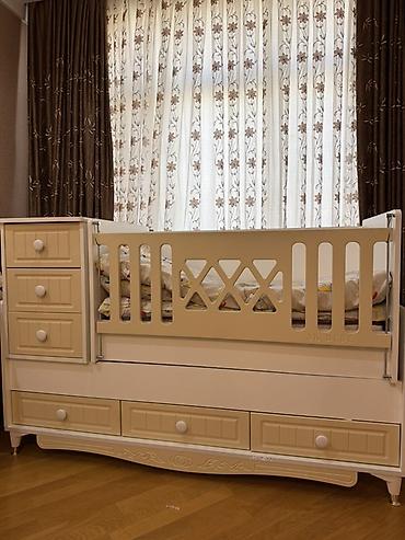 ak mebel: AK Bebe uşaq beşiyi – transformasiya olunan model - Rəng: krem və ağ — 2