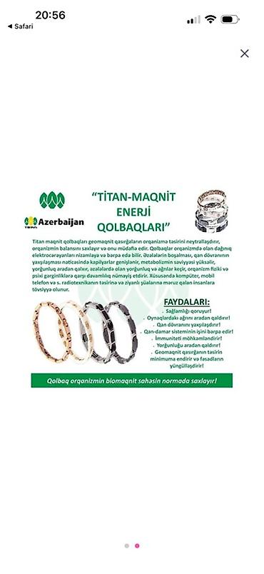 Digər tibbi məhsullar: TIENS Titan-Maqnit Enerji Qolbağı – Premium Məhsul: Titan — 3