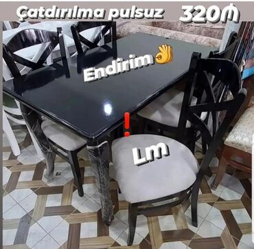 Dolablar: Mətbəx üçün, Yeni, 4 stul
