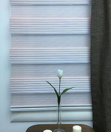 Jalüzlər: Zebra və jalüz pərdələr - Zebra pərdə: İkili qatlı, şəffaf və — 19