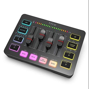 микшерный пульт behringer: 🎛️ FIFINE AmpliGame SC3 — 4-канальный RGB-микшер для профессионального — 2