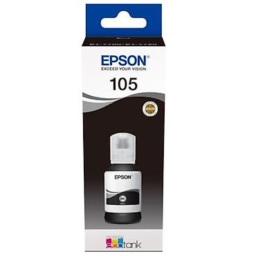 printer wf: Epson 105 BK C13T00Q140 Black Pigment Original EcoTank Mürəkkəb Şüşəsi — 1