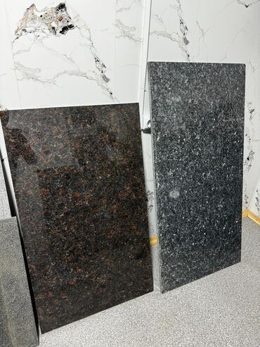 Фасадные гранитные плитки: Размер: Другой размер мм, Черный, Бесплатный выезд, Установка — 17