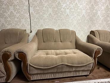 Комплекты мягкой мебели: Комплект мягкой мебели, Б/у, Самовывоз, Бесплатная доставка, цвет - Бежевый — 7