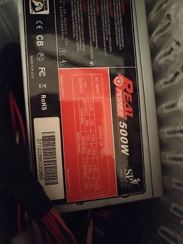 Блоки питания: Məhsul: SP+ Real Power 500W 6pin girişi (çevirici ile) ATX2.01 — 2