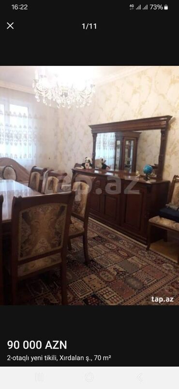 28 may 2 otaqli kiraye evler: 2 комнаты, Новостройка, 70 м²