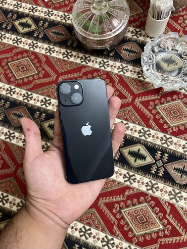 iphon 13 mini: IPhone 13 mini, 128 GB, Black Titanium, Zəmanət, Simsiz şarj, Face ID