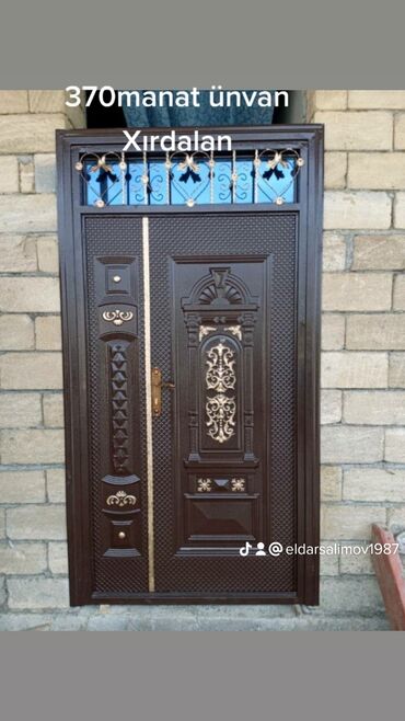 Giriş qapıları: Yeni Giriş qapısı 90x205 sm Zamok və çərçivə ilə, Zəmanətli, Ödənişli quraşdırma, Ödənişli çatdırılma, Rayonlara çatdırılma — 2