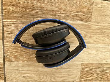 mini qulaqciq: Qatlanabilir Bluetooth qulaqlıq – mavi/qara — 3