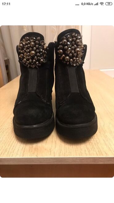 женские ботинки 36 размер: Сапоги, 36, цвет - Черный