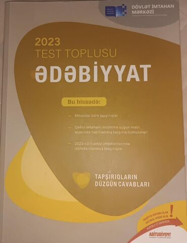Çaydanlar: Məhsul: 2023 Test Toplusu – Ədəbiyyat (DİM) Xüsusiyyətlər: - Mövzular