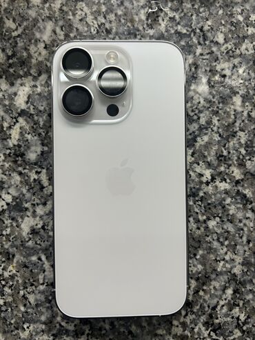 айфон 11 на запчасть: IPhone 14 Pro, Колдонулган, 128 ГБ, Matte Silver, Каптама, 86 %