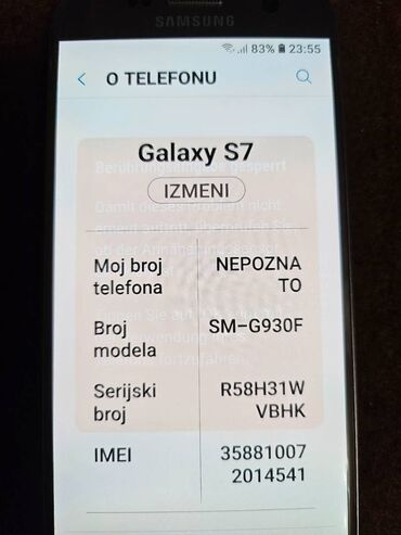 Samsung: Samsung Galaxy S7, 32 GB, bоја - Zlatna, Otisak prsta na lalafo.rs — 4 Samsung: Samsung Galaxy S7, 32 GB, bоја - Zlatna, Otisak prsta — 4