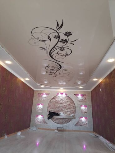 Натяжной потолок: Натяжной потолок 3D потолки, Глянцевое, Матовое — 24