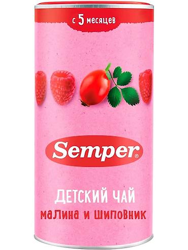 esko сироп: Детский чай Semper «Малина и шиповник» - Возраст: с 5 месяцев — 1