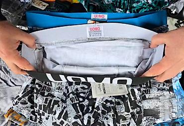 Čarape i donji veš: Bokserice xl,2xl 3xl sa dva lica 95%pamuk,5%elastina Iznutra bele — 12