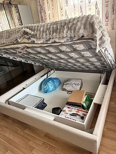matras 160x200: Новый, Двуспальная кровать, С подъемным механизмом, С матрасом, Без выдвижных ящиков — 4